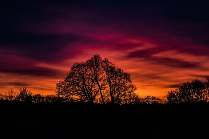coucher de soleil en 60*40 cm