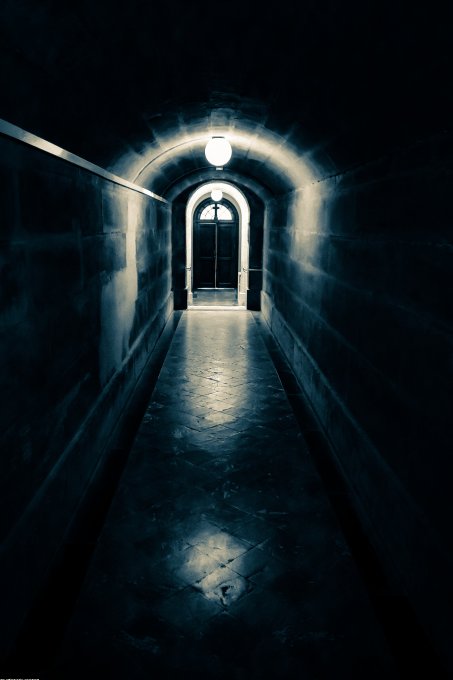 Le bout du tunnel en 60*40 cm